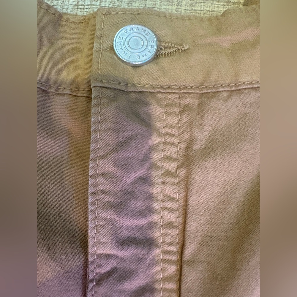 Frame Pleat Front Wide Leg Camel Chinos/Pants - Picture 8 of 16